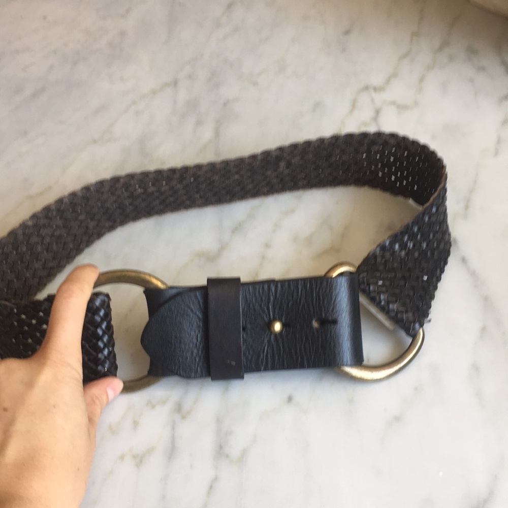 Black Leather Waistbelt